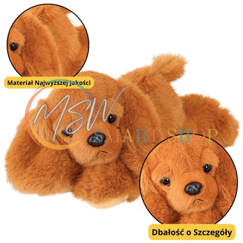 Pluszowy Piesek Cocker Spaniel Z Obciążonymi Łapami Brązowy 30cm Pluszowy Piesek Cocker Spaniel Z Obciążonymi Łapami Brązowy 30cm