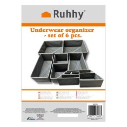 Organizer na bieliznę - zestaw 6szt. Ruhhy 25764