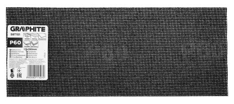 Siatka ścierna 115 x 280 mm, P60 Siatka ścierna 115 x 280 mm, P60