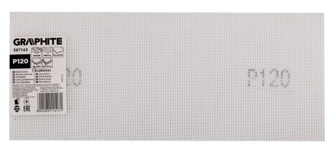 Siatka ścierna biała 115 x 280 mm, P120 Siatka ścierna biała 115 x 280 mm, P120
