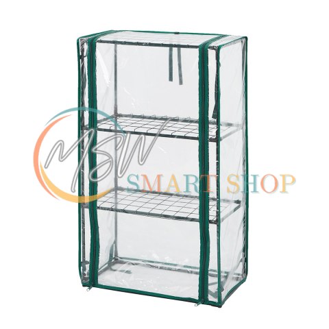 Szklarnia 46 x 24 x 80 cm, folia PVC, metalowa konstrukcja Szklarnia 46 x 24 x 80 cm, folia PVC, metalowa konstrukcja