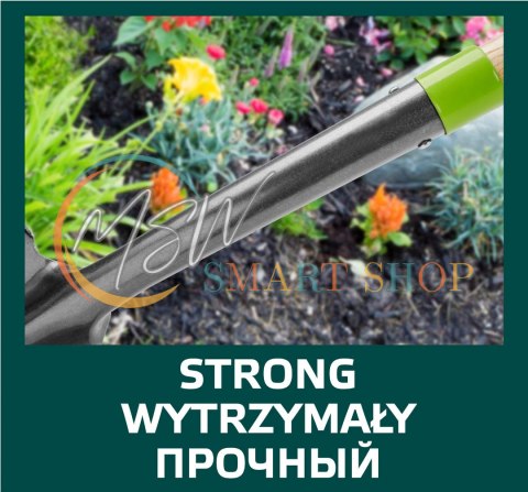 Szpadel do sadzonek, drewniany trzonek, plastikowy uchwyt Szpadel do sadzonek, drewniany trzonek, plastikowy uchwyt