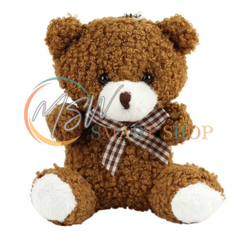 Miś Pluszowy Brelok Zawieszka Ozdoba Brązowy 8cm Miś Pluszowy Brelok Zawieszka Ozdoba Brązowy 8cm