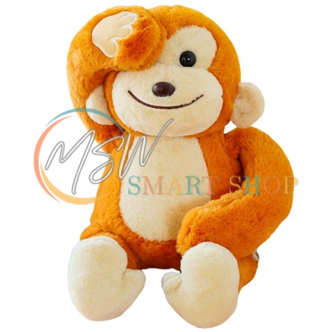 Pluszowa Maskotka Przytulanka Małpka Z Magnesami Brązowa 23cm Pluszowa Maskotka Przytulanka Małpka Z Magnesami Brązowa 23cm