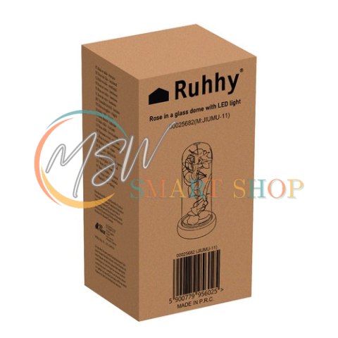 Róża w szkle- świecąca Ruhhy 25682 Róża w szkle- świecąca Ruhhy 25682
