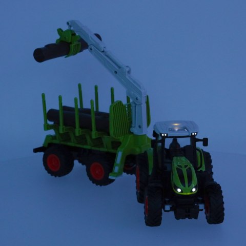 Traktor RC zdalnie sterowany ciągnik rolniczy z podnośnikiem farma 2,4G 3,7V 500mAh Traktor RC zdalnie sterowany ciągnik rolniczy z podnośnikiem farma 2,4G 3,7V 500mAh
