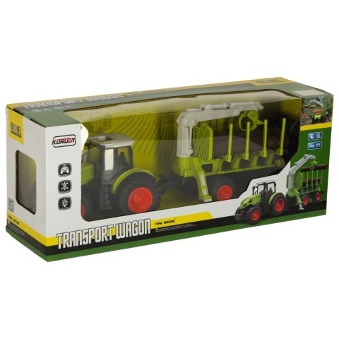 Traktor RC zdalnie sterowany ciągnik rolniczy z podnośnikiem farma 2,4G 3,7V 500mAh Traktor RC zdalnie sterowany ciągnik rolniczy z podnośnikiem farma 2,4G 3,7V 500mAh