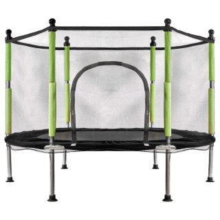 Trampolina ogrodowa dla dzieci siatka 110x140 cm zielona