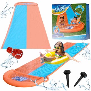 Ślizg wodny ślizgawka wodna z fontanną do pływania zjeżdżalnia podwójny 488 cm BESTWAY 52328