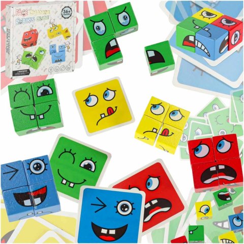 Klocki kreatywne montessori wyzwania zmieniające twarz emocje Klocki kreatywne montessori wyzwania zmieniające twarz emocje