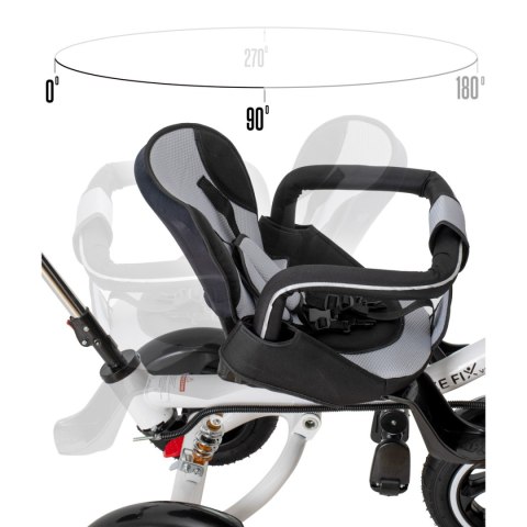 Rowerek trójkołowy Trike Fix V3 rower spacerówka 3w1 obracany 360 wolne koło czarny Rowerek trójkołowy Trike Fix V3 rower spacerówka 3w1 obracany 360 wolne koło czarny