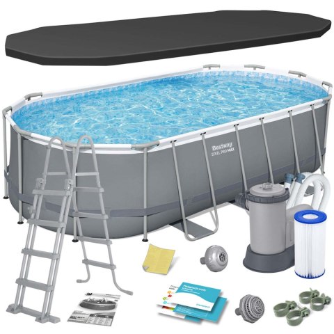 Basen ogrodowy stelażowy 549 x 274 x 122 cm 12w1 Bestway 56710 Basen ogrodowy stelażowy 549 x 274 x 122 cm 12w1 Bestway 56710