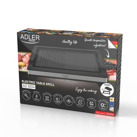 AD 6614 Grill elektryczny stołowy 3000w AD 6614 Grill elektryczny stołowy 3000w