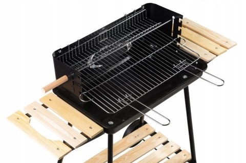 Grill ogrodowy węglowy z półkami regulacja 2 ruszty przenośny MultiGarden Grill ogrodowy węglowy z półkami regulacja 2 ruszty przenośny MultiGarden