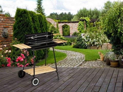 Grill ogrodowy węglowy z półkami regulacja 2 ruszty przenośny MultiGarden Grill ogrodowy węglowy z półkami regulacja 2 ruszty przenośny MultiGarden