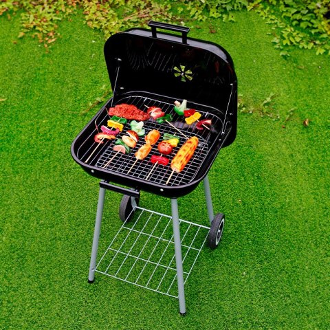 Grill węglowy ogrodowy z pokrywą na zawiasach + kółka MultiGarden Grill węglowy ogrodowy z pokrywą na zawiasach + kółka MultiGarden