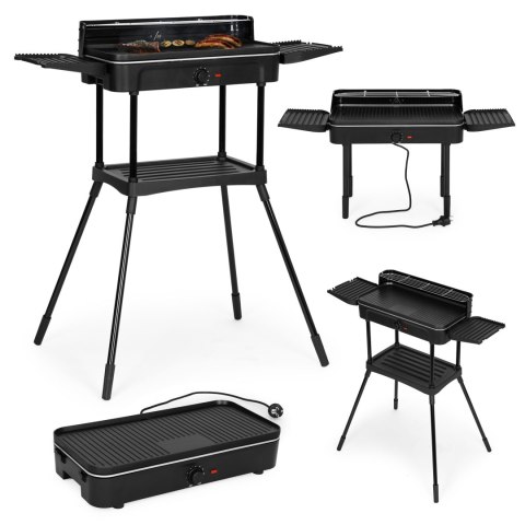 Grill elektryczny 3w1 stojący stołowy płyta grillowa ociekacz termostat MultiGarden Grill elektryczny 3w1 stojący stołowy płyta grillowa ociekacz termostat MultiGarden