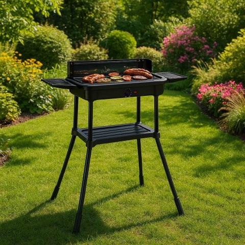 Grill elektryczny 3w1 stojący stołowy płyta grillowa ociekacz termostat MultiGarden Grill elektryczny 3w1 stojący stołowy płyta grillowa ociekacz termostat MultiGarden