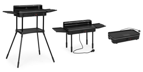 Grill elektryczny 3w1 stojący stołowy płyta grillowa ociekacz termostat MultiGarden Grill elektryczny 3w1 stojący stołowy płyta grillowa ociekacz termostat MultiGarden