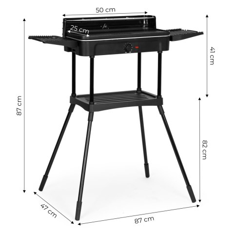 Grill elektryczny 3w1 stojący stołowy płyta grillowa ociekacz termostat MultiGarden Grill elektryczny 3w1 stojący stołowy płyta grillowa ociekacz termostat MultiGarden