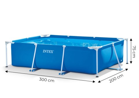 Basen ogrodowy stelażowy prostokątny 3x2 m INTEX 28272 Basen ogrodowy stelażowy prostokątny 3x2 m INTEX 28272