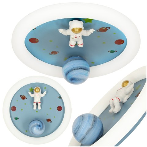 Lampa LED sufitowa plafon do pokoju dziecięcego ściemniana LUMELA + pilot astronauta Lampa LED sufitowa plafon do pokoju dziecięcego ściemniana LUMELA + pilot astronauta