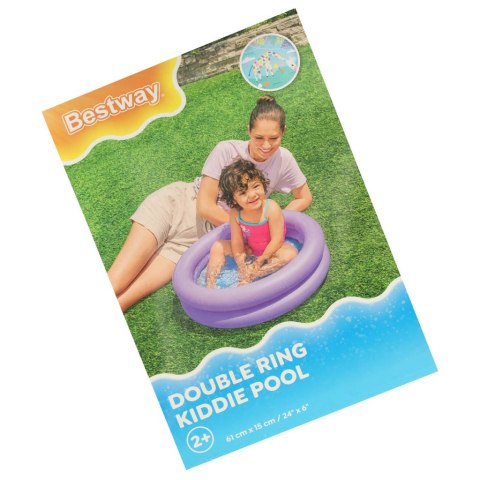 Basen brodzik dla dzieci 61cm fioletowy BESTWAY 51061 Basen brodzik dla dzieci 61cm fioletowy BESTWAY 51061