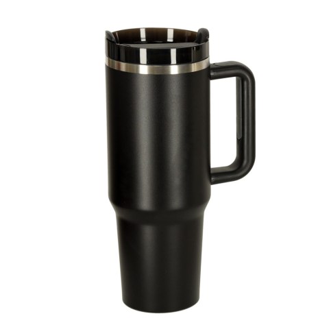 Kubek termiczny ze słomką i uchwytem termos 1200ml czarny Kubek termiczny ze słomką i uchwytem termos 1200ml czarny