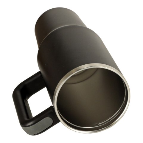 Kubek termiczny ze słomką i uchwytem termos 1200ml czarny Kubek termiczny ze słomką i uchwytem termos 1200ml czarny